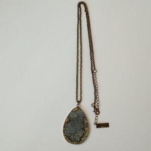 Woman's Steve Madden druzy, stone, boho necklace